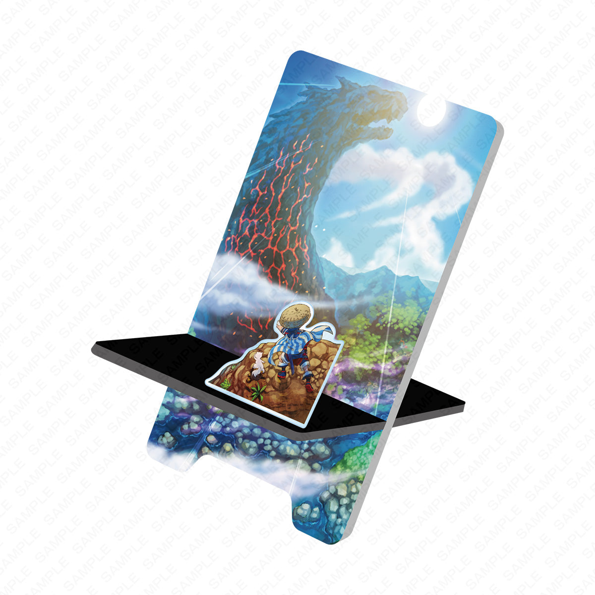 【不思議のダンジョンストア】風来のシレン アクリルスマホスタンド とぐろ島|デザイン画像