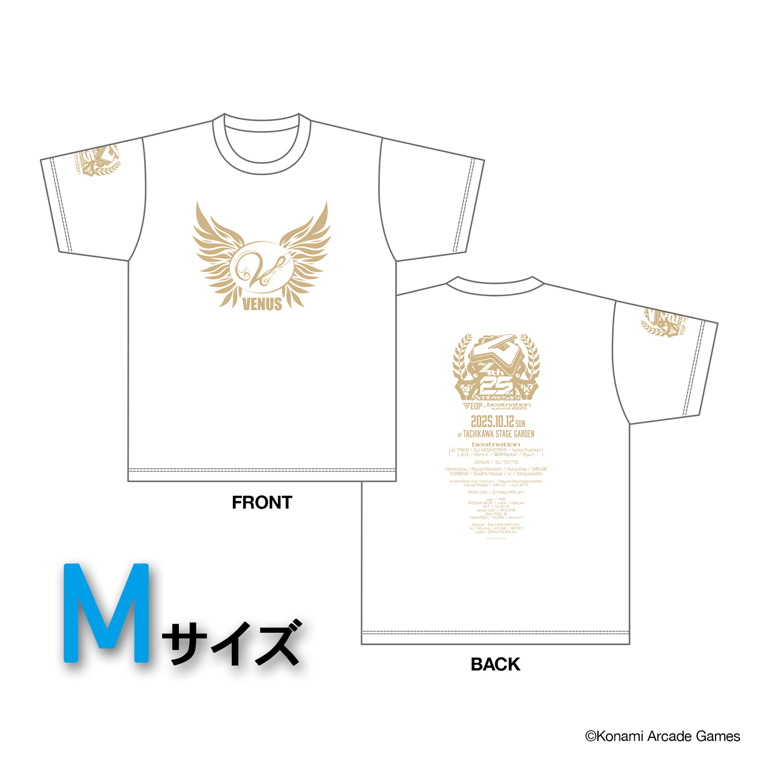 VENUSTシャツ EDP × beatnation summit 2025 ver.(Mサイズ)|デザイン画像