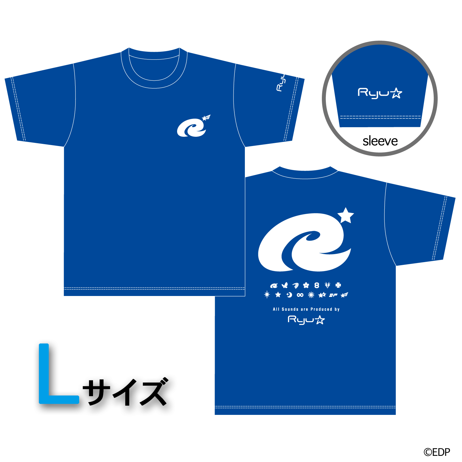 【EDP×beatnation summit 2025】Ryu☆Tシャツ 2025(Lサイズ)|デザイン画像