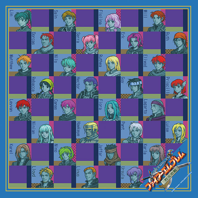 ファイアーエムブレム 烈火の剣 キャラクターズスカーフ 全体写真