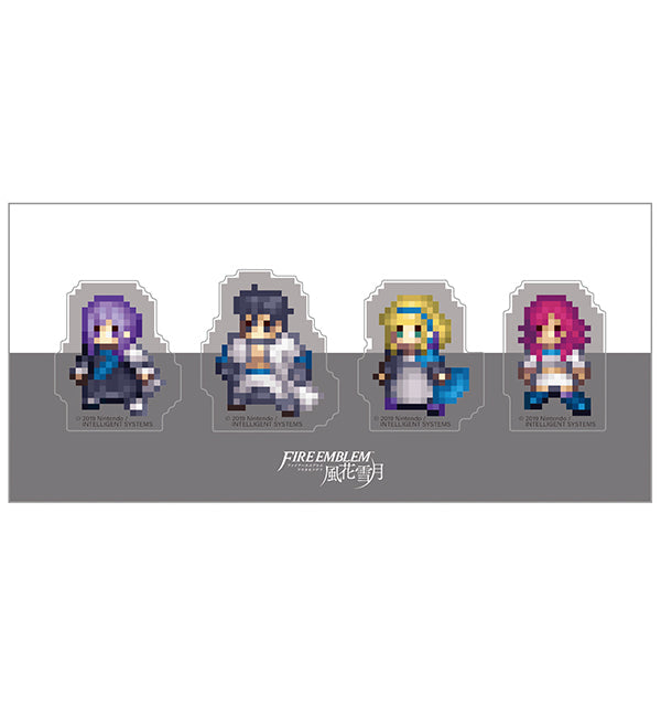 ファイアーエムブレム 風花雪月 クリアクリップ4個セット/灰狼の学級(ユーリス、バルタザール、コンスタンツェ、ハピ)