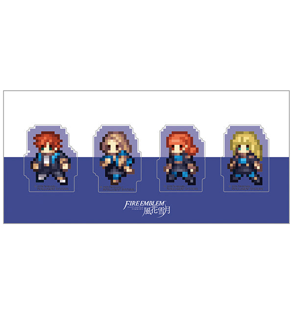 ファイアーエムブレム 風花雪月 クリアクリップ4個セット/青獅子の学級B(シルヴァン、メルセデス、アネット、イングリット)|デザイン画像