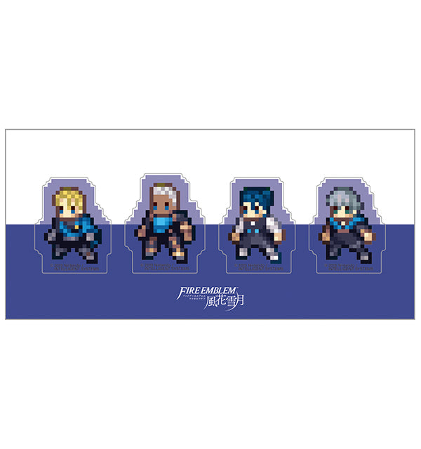 ファイアーエムブレム 風花雪月 クリアクリップ4個セット/青獅子の学級A(ディミトリ、ドゥドゥー、フェリクス、アッシュ)