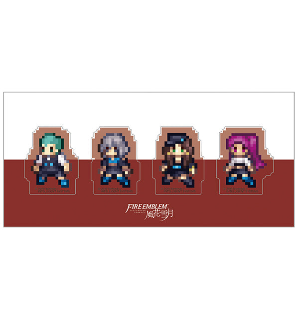 ファイアーエムブレム 風花雪月 クリアクリップ4個セット/黒鷲の学級B(カスパル、ベルナデッタ、ドロテア、ペトラ)
