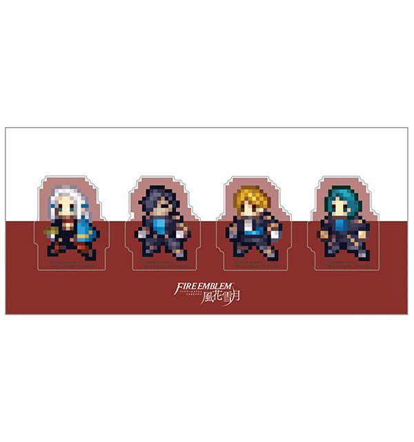 ファイアーエムブレム 風花雪月 クリアクリップ4個セット/黒鷲の学級A(エーデルガルト、ヒューベルト、フェルディナント、リンハルト)