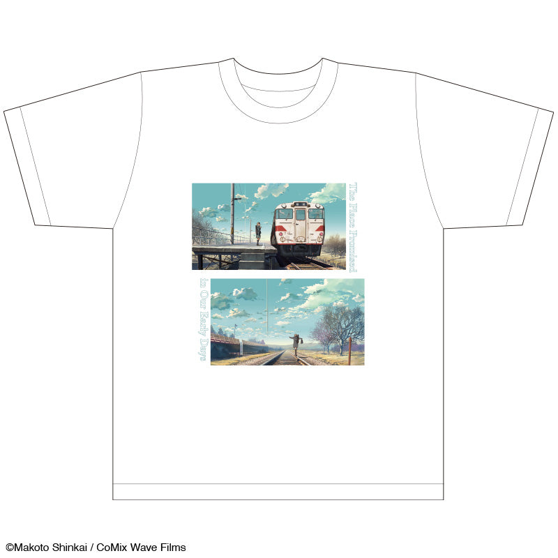 【雲のむこう、約束の場所】Tシャツ_場面1 - Mサイズ|デザイン画像