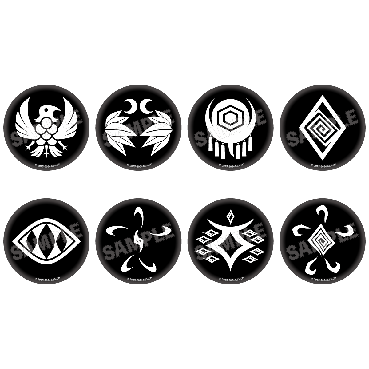 【謎解きレイジングループストア】謎解きレイジングループストア トレーディング缶バッジ 紋(全8種からランダムで1つ)