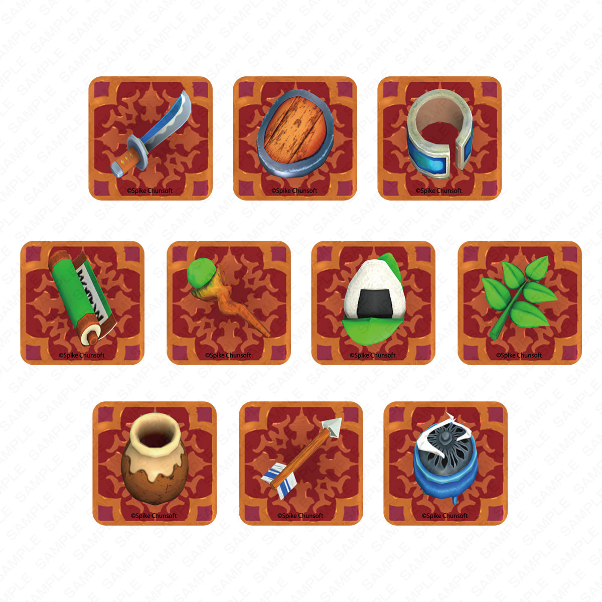 【不思議のダンジョンストア】風来のシレン6 アイテム缶バッジ|全種のイメージ写真