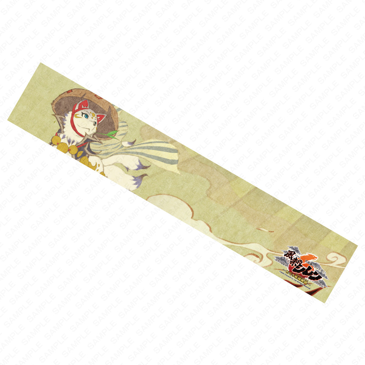 【不思議のダンジョンストア】風来のシレン6 マフラータオル 狐渇シレン｜デザイン画像