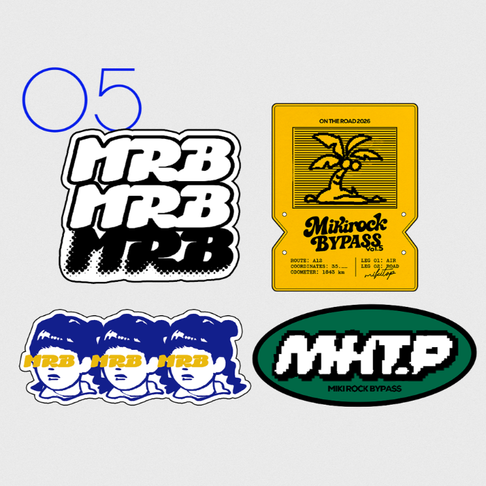 【MIKIROCK BYPASS vol.5】ステッカーセット(4種)