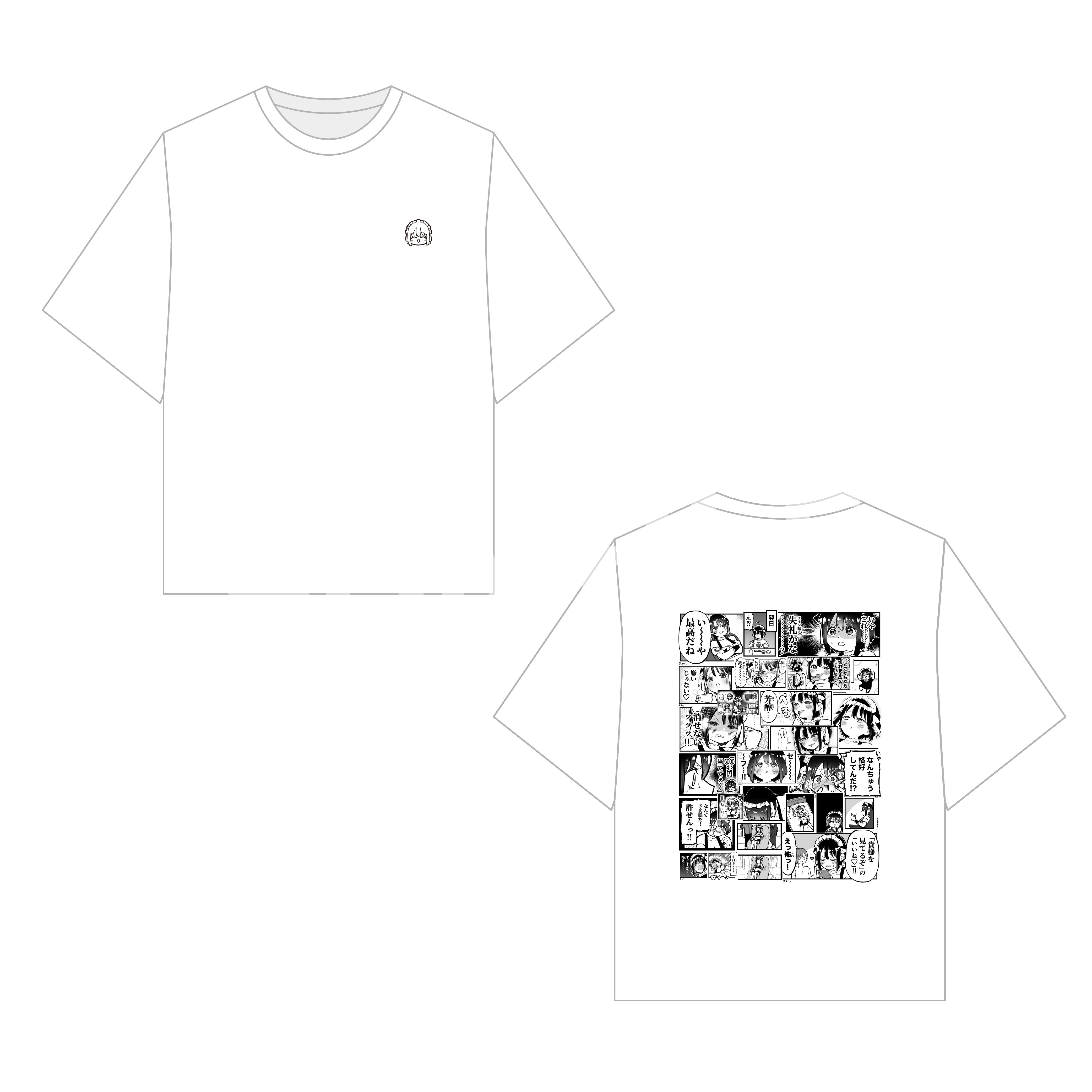 【福田ナオ】コマコラージュTシャツ
