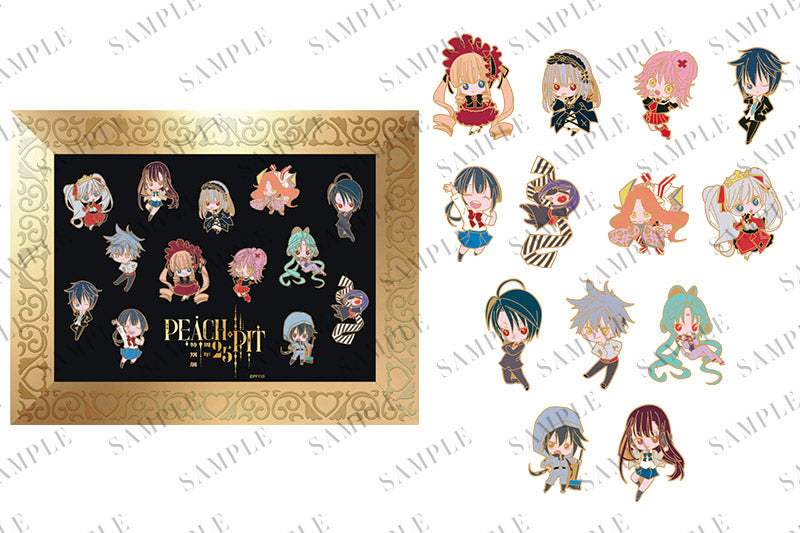 【PEACH-PIT25周年特別展】ピンズセット（13種1セット）｜全種集合画像