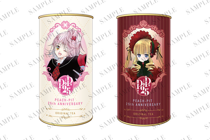 【PEACH-PIT25周年特別展】ルピシア（紅茶）：しゅごキャラ！／ローゼンメイデン2缶セット｜全種のパッケージ写真