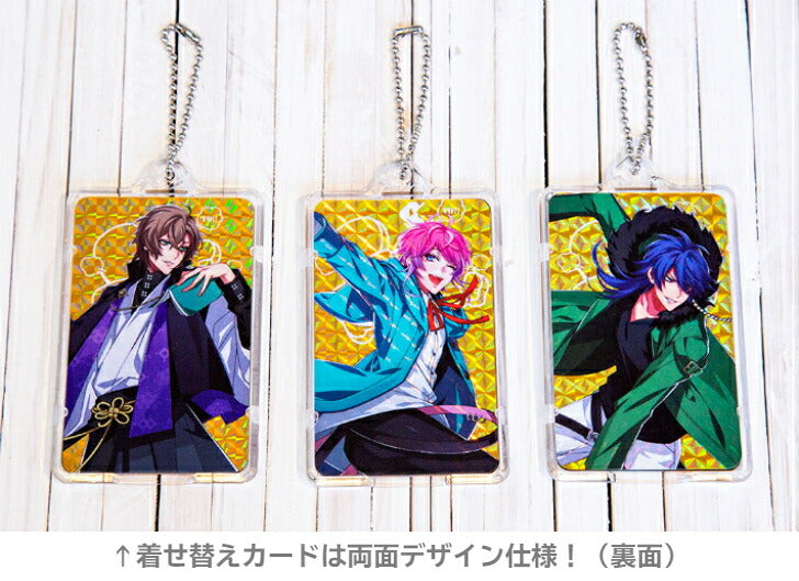 ヒプノシスマイク Fling Posse 有栖川 帝統 [ピーカ＋クリアパスケース]⇒ 光る パスケース 定期入れ ICカード suica PASMO ICOCA PiTaPa 自動改札 コンビニ決済 nanaco WAON 社員証 IDチェック 電子マネー カード決済 LED Felica MIFARE 非接触型 PIICA ヒプマイ