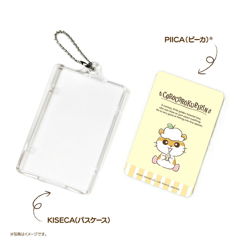 コロコロクリリン ピーカ+ICカードホルダー ( クリアパスケース )  Sシリーズ ⇒ 光る パスケース 定期入れ ICカード suica PASMO 自動改札 コンビニ決済 nanaco WAON 社員証 IDチェック 電子マネー カード決済 LED 非接触型 PIICA サンリオ クリリン