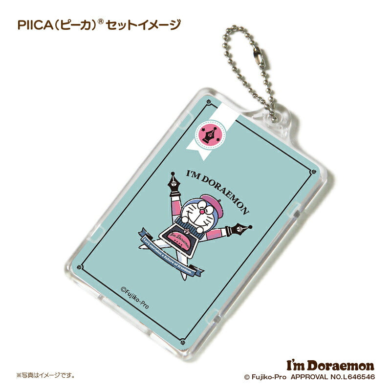I’m DORAEMON ドラえもん コミックベレー PIICA?+ ICカードホルダー⇒  LED内蔵 光るパスケース 定期入れ 非接触型 ICカード 交通系ICカード 社員証 IDカード 電子マネーカード ICカードホルダー ドラえもん サンリオ ベレー帽