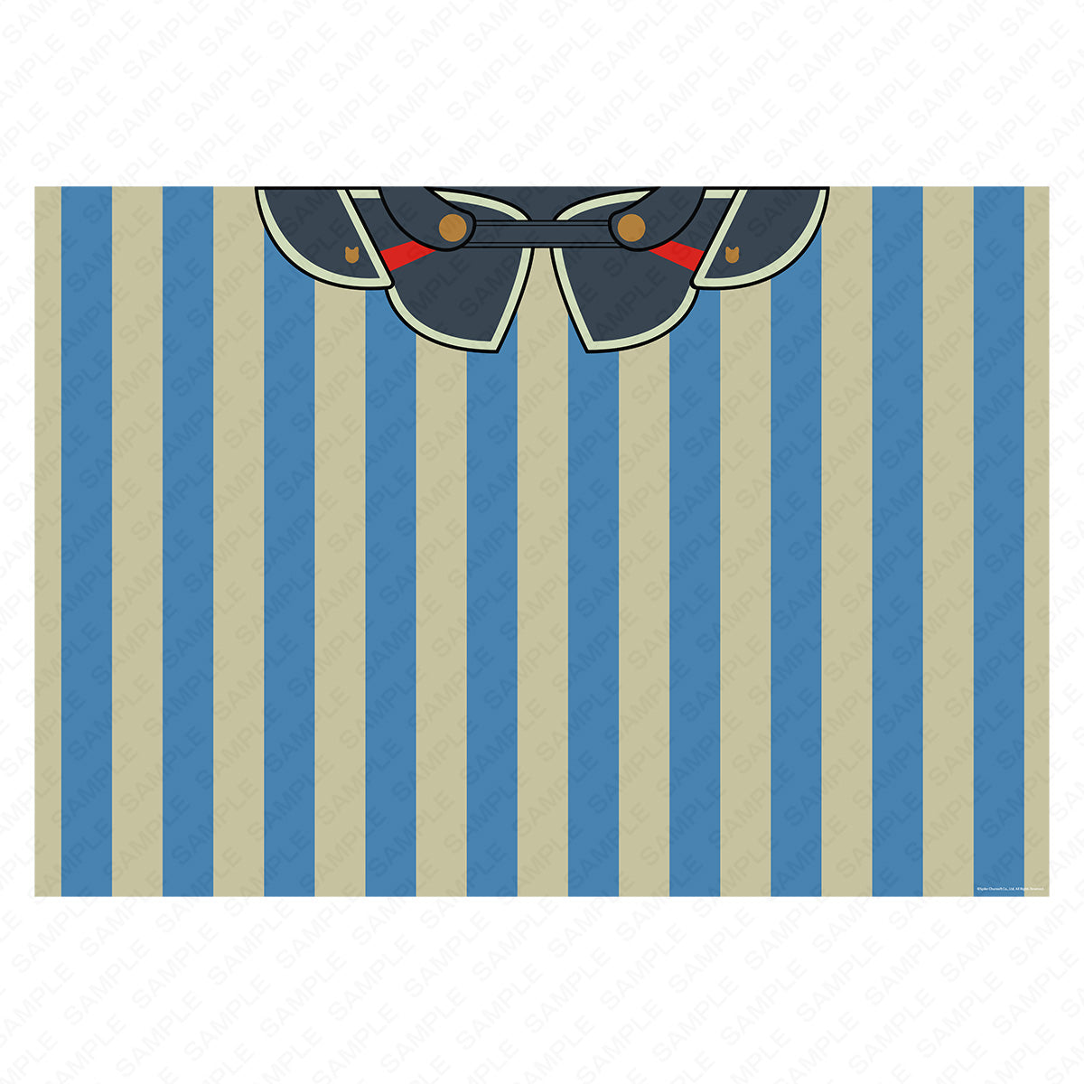 【不思議のダンジョンストア】風来のシレン 縞合羽ブランケット｜デザイン画像