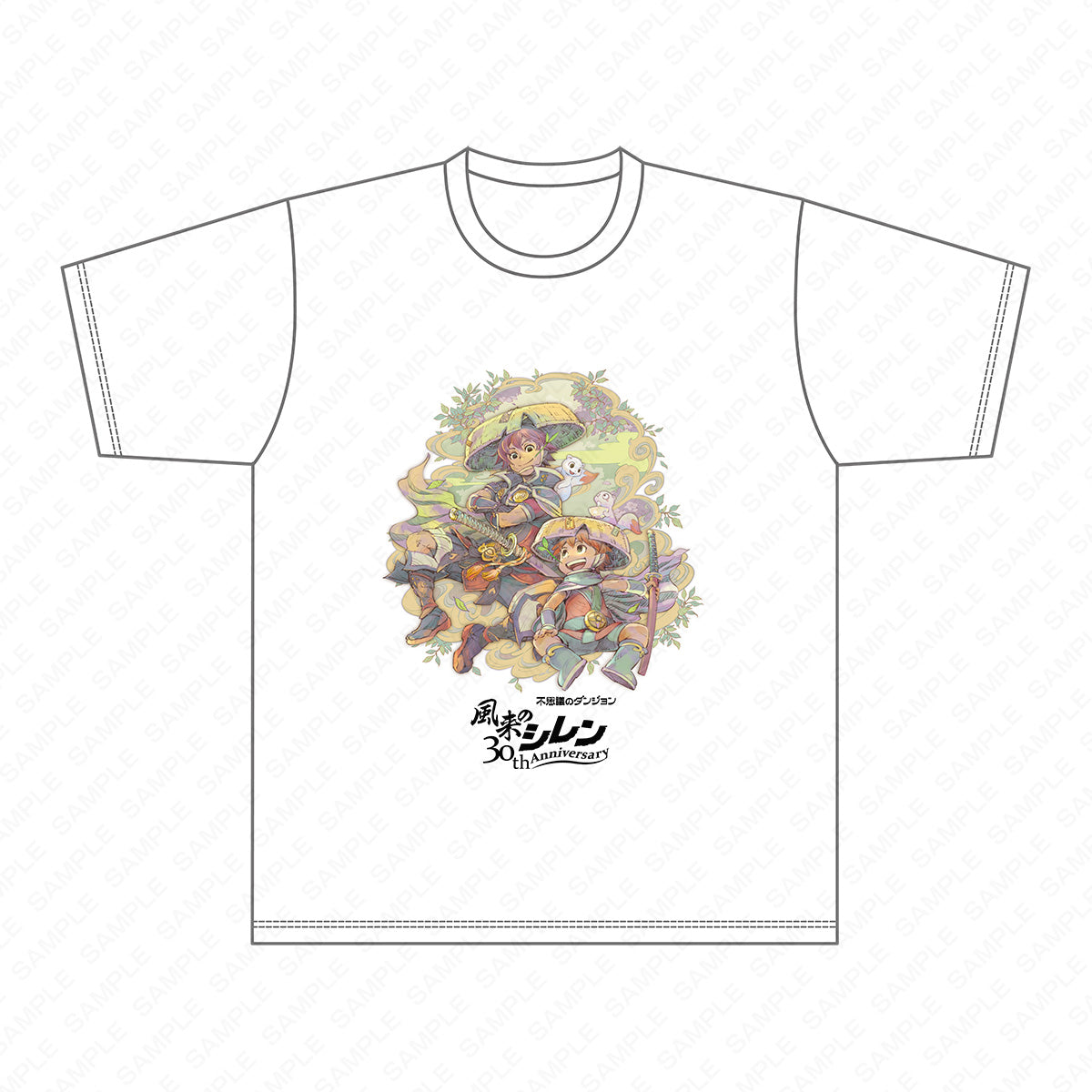 【不思議のダンジョンストア】風来のシレン 30周年記念Tシャツ｜前身頃