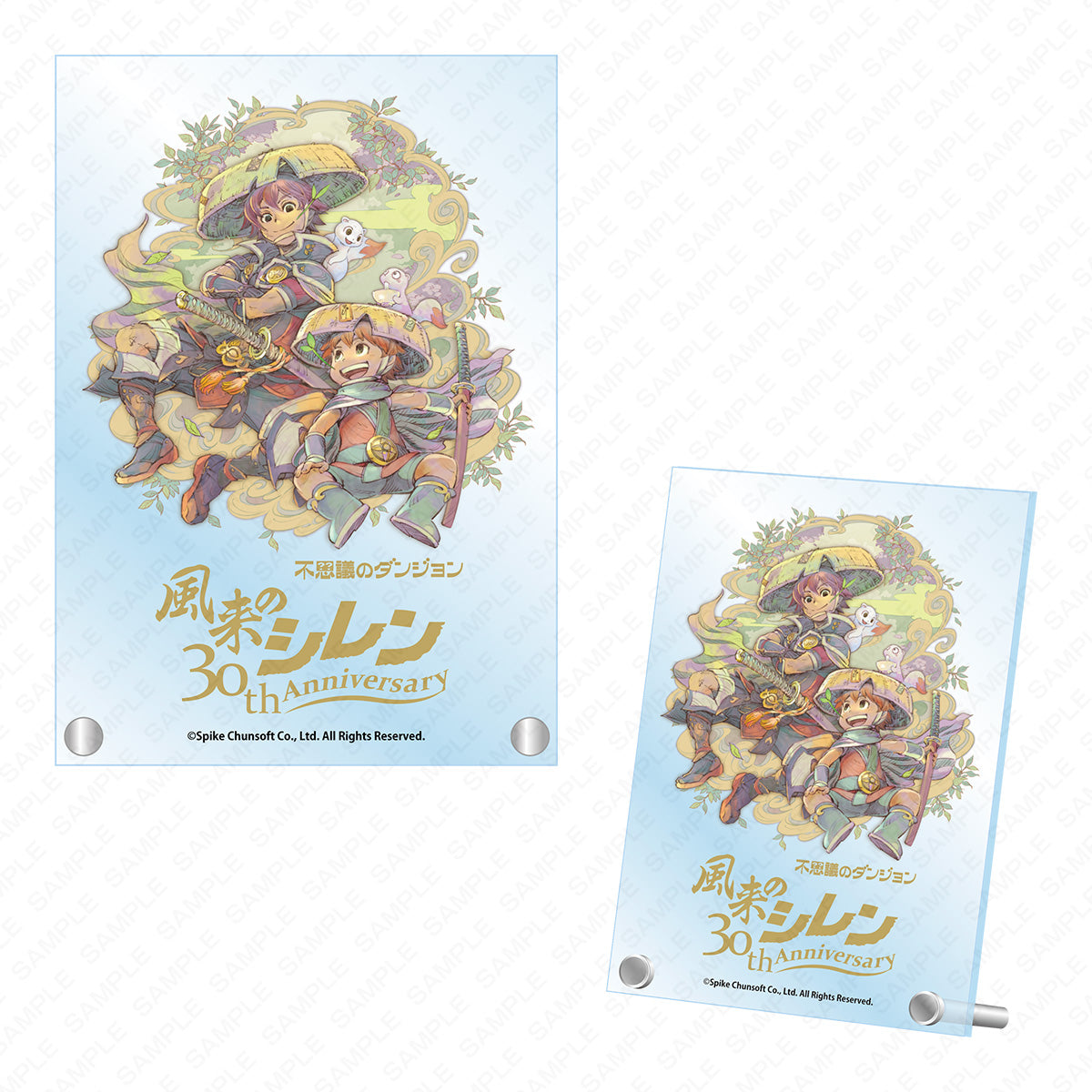 【不思議のダンジョンストア】風来のシレン 30周年記念アクリルパネル｜デザイン画像